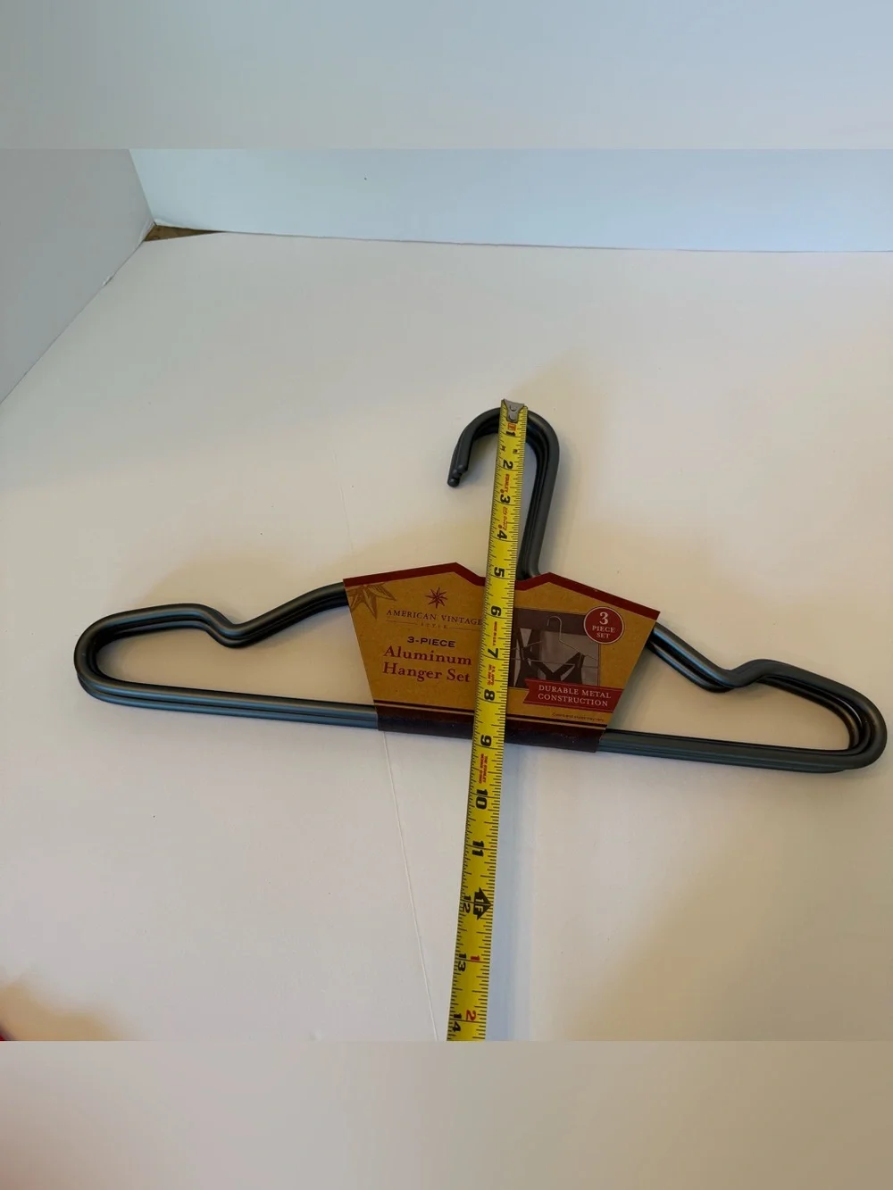 American Vintage Style 3-Piece Aluminum Hanger Set - New #2